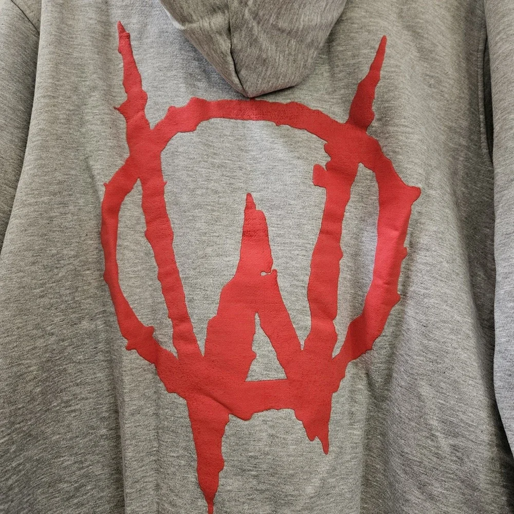 Evil Hearts Club Sweatshirt Sweater Men's XL Grey‎ Hoodie Evil Skater Retro NWT